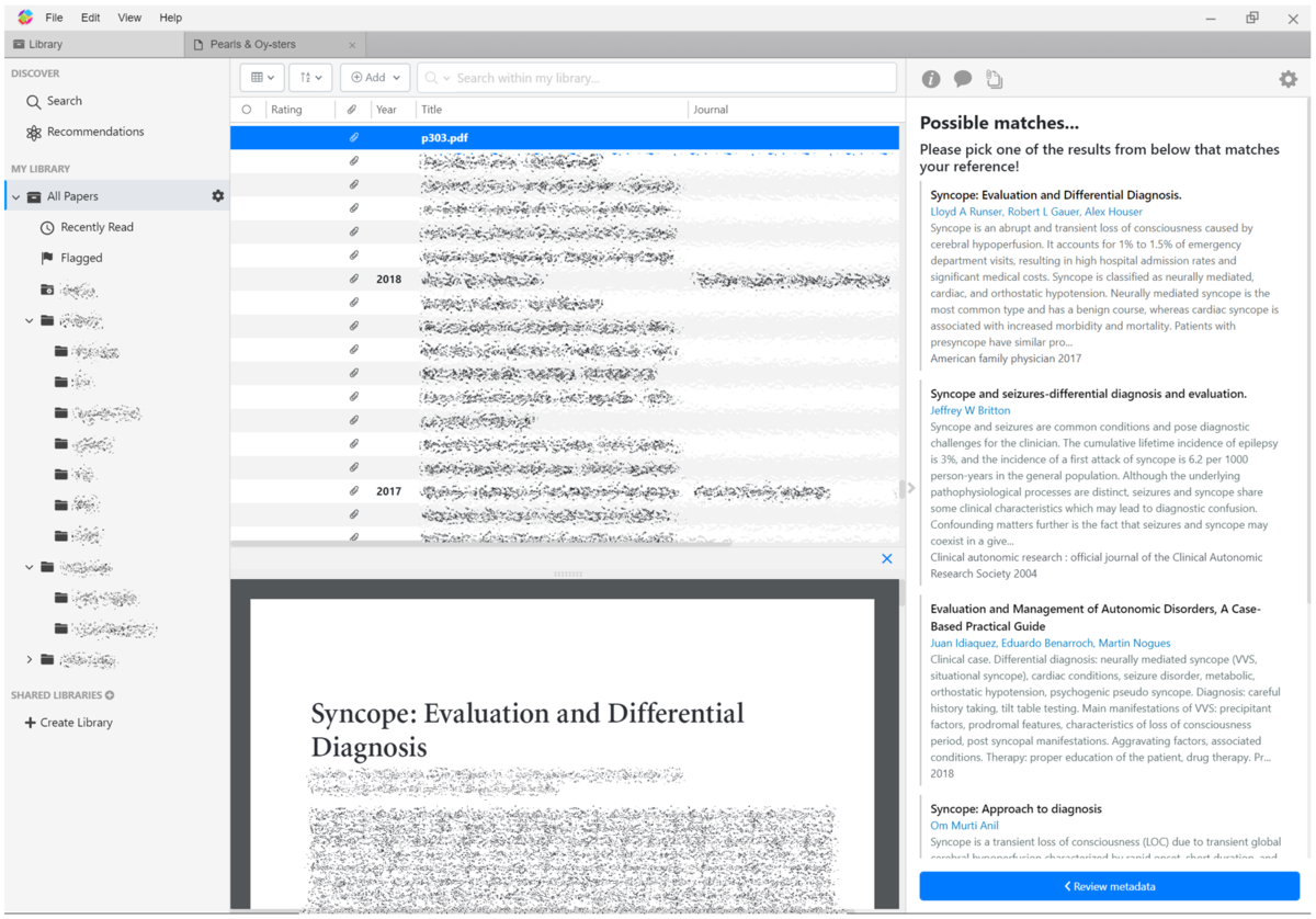 個人的にMendeleyとPapers(旧ReadCube)を比較しました